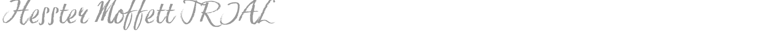 Hesster Moffett font preview